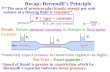 Recap: Bernoulli’s Principle
