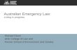 Australian Emergency Law: A blog in  progress