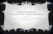 JAMESTOWN & ‘Cognitive dissonance’