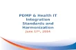 PDMP & Health IT Integration Standards and Harmonization