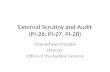 External Scrutiny and Audit (PI-26, PI-27, PI-28)