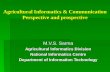 Agricultural Informatics & Communication Perspective and prospective