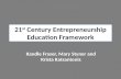 21 st Century  Entrepreneurship Education Framework