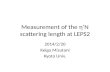 M easurement of the  η’N scattering length at LEPS2