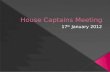 House Captains Meeting