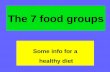 The 7 food groups