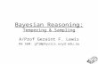 Bayesian Reasoning: Tempering & Sampling