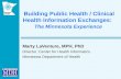 Building Public Health / Clinical Health Information Exchanges:   The Minnesota Experience