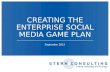 Creating the Enterprise Social Media game plan
