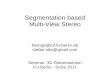 Segmentation based Multi-View Stereo