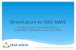 Orientation to ISIS-SWIS