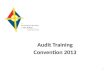 Audit Training Convention 2013