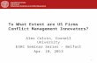 To What Extent are US Firms Conflict Management Innovators?