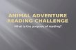Animal Adventure Reading Challenge