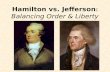 Hamilton vs. Jefferson : Balancing Order & Liberty