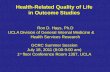Health-Related Quality of Life  in Outcome Studies