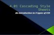 4.01 Cascading  Style Sheets