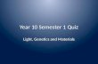 Year 10 Semester 1 Quiz
