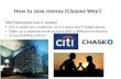 How to save money (Cleaves Way!)