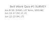 Bell Work Quiz #1 SURVEY