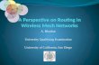 A Perspective on Routing in  Wireless Mesh Networks