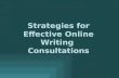 Strategies for Effective Online Writing  Consultations