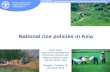 National rice policies in Asia