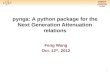 pynga : A python package for the Next Generation Attenuation relations
