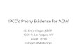 IPCC’s Phony Evidence for AGW