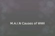 M.A.I.N Causes of WWI