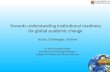 Towards understanding institutional readiness for global academic change