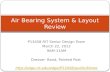 Air Bearing System & Layout Review