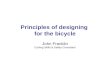 Principles of designing  for the bicycle