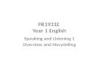 PR1931E  Year 1 English