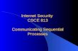 Internet Security  CSCE 813 Communicating Sequential Processes