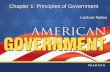 Chapter 1 :  Principles of Government