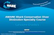 AWARE Shark Conservation Diver  Distinctive Specialty Course - Lesson Guides -