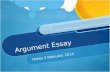 Argument Essay
