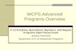 WCPS Advanced Programs Overview