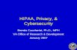 HIPAA, Privacy, & Cybersecurity