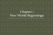 Chapter 1  New World Beginnings