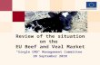Review of the situation on the  EU Beef and Veal Market