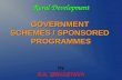 Rural Development GOVERNMENT  SCHEMES / SPONSORED  PROGRAMMES