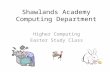 Shawlands Academy Computing Department