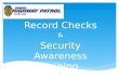 Record  Checks & Security Awareness Training