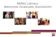 NMSU Library: Welcome Graduate Assistants!