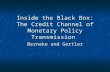 Inside the Black Box: The Credit Channel of Monetary Policy Transmission