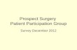 Prospect Surgery  Patient Participation Group