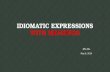 Idiomatic expressions  with meanings