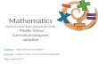 Mathematics Common Core State Standards (CCSS) - Middle School Curriculum/program adoption